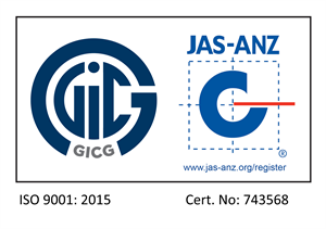 ISO 9001:2015 certified — JAS-ANZ accredited, Cert. No: 743568