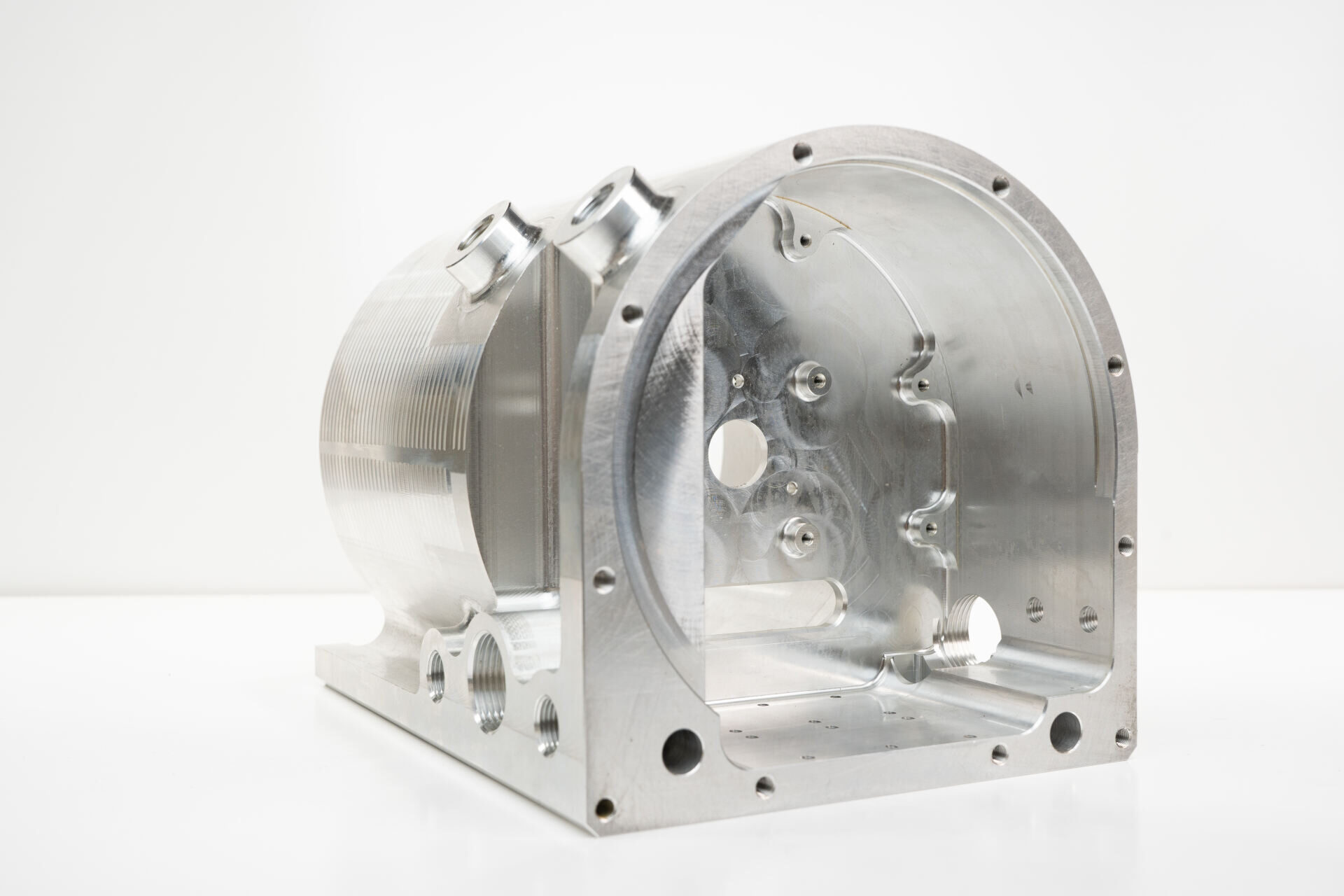 Large machined aluminium housing